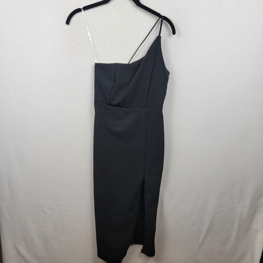 Fashion Nova A Careless Night Midi Dress Black M NWT
